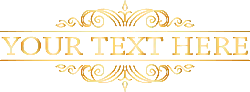 Gold Decorative Text Frame - luxury - Free PNG