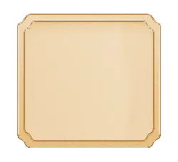 Blank Plaque - gold - Free PNG