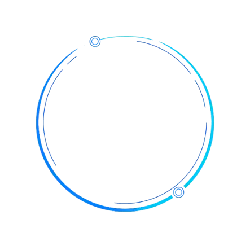 Blue Ring - neon light - minimalism - Free PNG