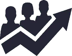 Three Person Team - growth - Lossless PNG