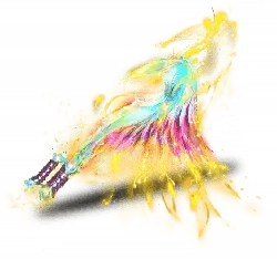 Colorful Phoenix - fire - PNG
