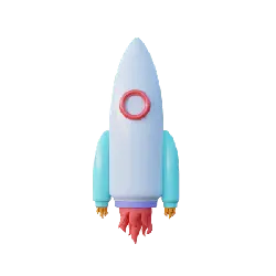 Colorful Rocket - launch - cartoon - High Resolution PNG