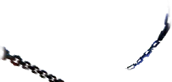 Chain - red - blue - No Background PNG
