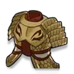 Gold Lion Head - helmet - Free PNG