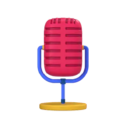 Vintage Microphone - singing - music - PNG