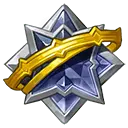 Star Badge - golden - Transparent Layer PNG