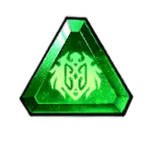 Green Gemstone Triangle Pendant - magic - PNG Images