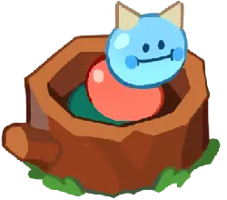 Cat in Log - game element - Lossless PNG