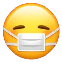 Masked Face Emoji - smile - Transparent Background PNG