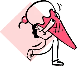 Girl Eating Ice Cream - pink - High Resolution PNG