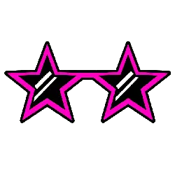 Pink Star Glasses - fashion - Free Download PNG