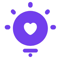 Purple Lightbulb - logo - High Resolution PNG