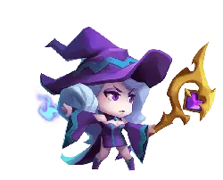 Purple Magician - mage - No Watermark PNG