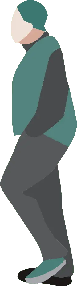 Person in Green Clothing - fashion - High Resolution PNG