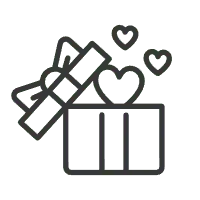 Gift Box - heart - bow - Lossless PNG
