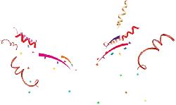 Confetti and Streamers - High Quality PNG
