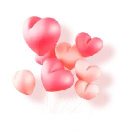 Heart Balloons - romance - celebration - Lossless PNG