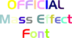 Official Mass Effect Font - logo - Transparent Layer PNG