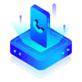 Blue Server - data - Free Download PNG
