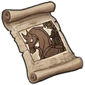 Knight and Horse - illustration - Transparent Layer PNG