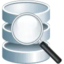 Database Search - magnifying glass - Transparent Background PNG