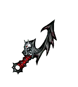 Skeletal Sword - red - Transparent Layer PNG