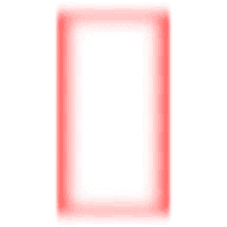 Red Rectangle Frame - No Background PNG