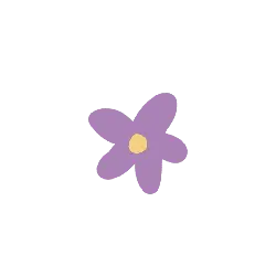 Purple Flower - simple - Free PNG