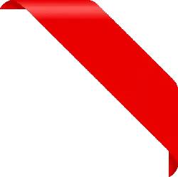 Red Ribbon - colorful - design element - Transparent Background PNG