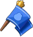 Blue Flag - game item - Transparent Layer PNG
