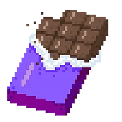 Chocolate Bar - pixel art - Transparent Layer PNG