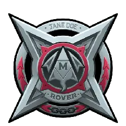Rover Badge - red - Free Download PNG
