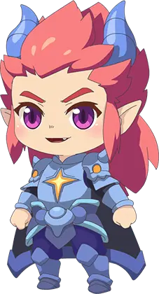 Pink Hair Elf Warrior - role-playing - No Background PNG