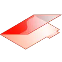 Red Cube - modern - No Background PNG