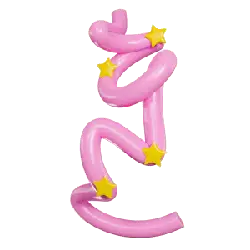 Pink Balloon Number 2 - holiday - PNG