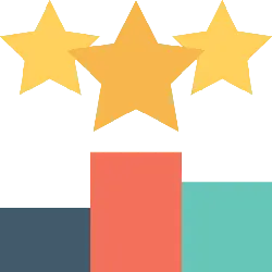 Three Star Trophy - red - No Watermark PNG