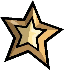 Gold Five-pointed Star - pattern - Free Download PNG