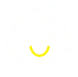 Smiling Baby - line - PNG