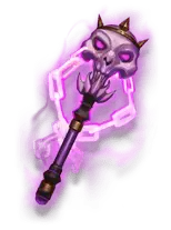 Purple Skull Staff - magic - PNG