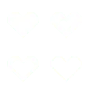 Heart Patterns - outline - High Resolution PNG