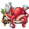 Octopus - red - PNG Images