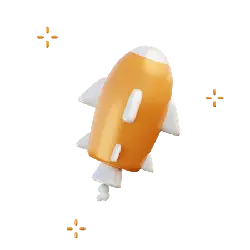 Orange Rocket - launch - Lossless PNG
