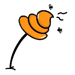 Orange Spiral Logo - creative - Transparent Layer PNG