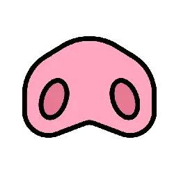 Pig Nose - pink - No Background PNG