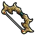 Golden Bow and Arrow - decorative item - Free PNG