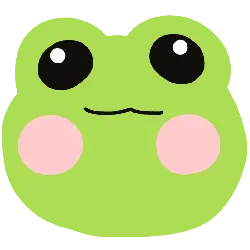 Cute Frog - green - Lossless PNG