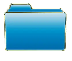 Blue Folder - icon - computer - Free Download PNG