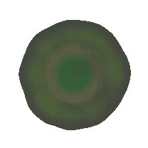 Green Circular Pattern - color gradient - Transparent Layer PNG