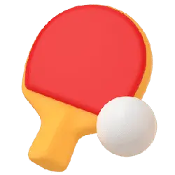 Table Tennis Racket and Ball - PNG Images