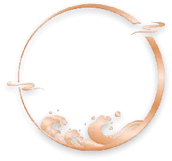Gold Wave Circle Pattern - simple - PNG Images